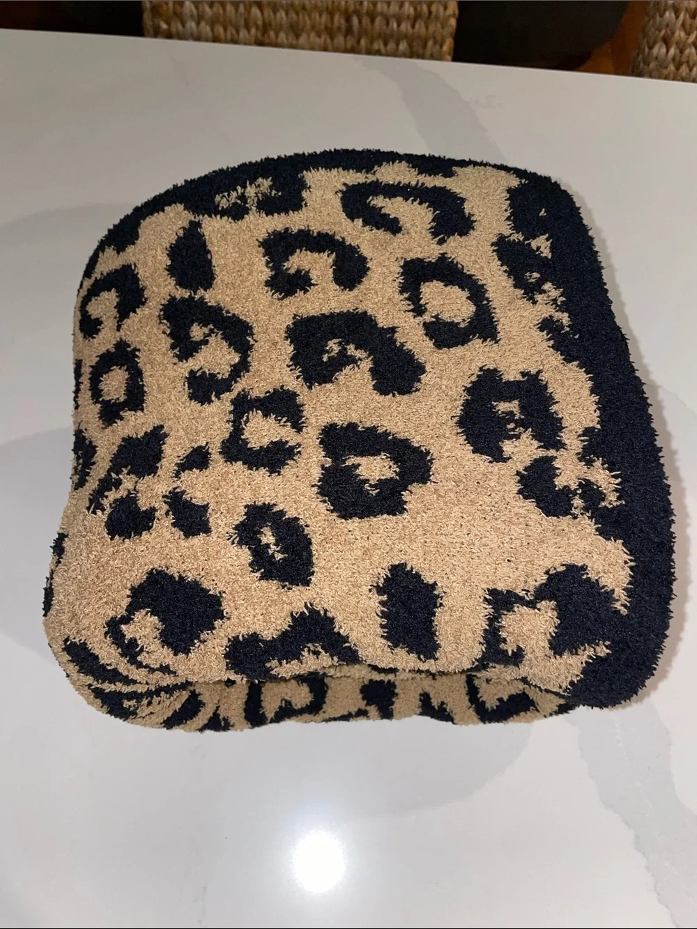 Barefoot Dreams In the Wild Throw Camel/Black blanket